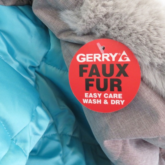 NWT Gerry Girls Toddler 3-in-1 Puffer Jacket System Coat Teal Gray Insulated 2T - Picture 13 of 16